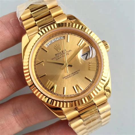 rolex day date gold watch replica|rolex datejust knock off.